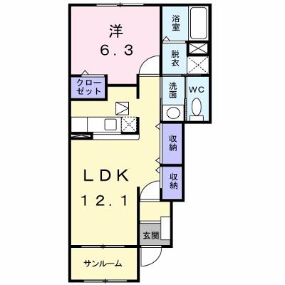 ボヌールＢ 101【管理NO：1-014118002-01010】 ★家具家電は申し込み後に搬入しますの外観画像