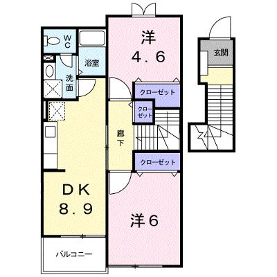 プラースⅡ 203【管理NO：1-011404602-02030】 ★家具家電は申し込み後に搬入しますの外観画像