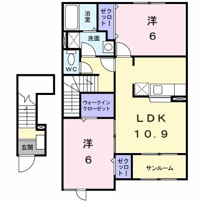 ル・モネ 203【管理NO：1-014402301-02030】 ★家具家電は申し込み後に搬入しますの外観画像