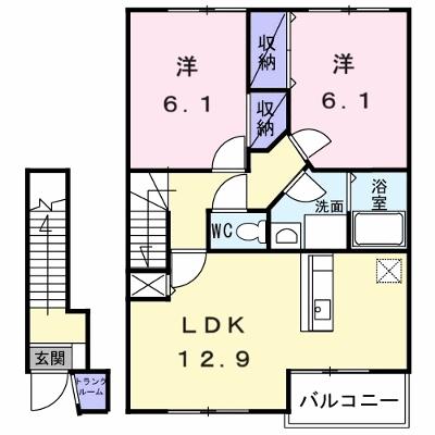 ディモーラＣ 201【管理NO：1-011815202-02010】 ★家具家電は申し込み後に搬入しますの外観画像