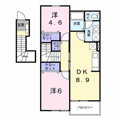 アタゴ・パインヒルズ 201【管理NO：1-011480701-02010】 ★家具家電は申し込み後に搬入します★ ★2026年11月中旬入居可能★の外観画像