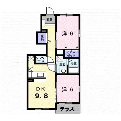 ラフレシール野口 101【管理NO：1-013120801-01010】 ★家具家電は申し込み後に搬入します★の外観画像