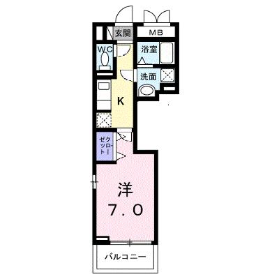 メゾンド・御領町 203【管理NO：1-027656401-02030】 ★家具家電は申し込み後に搬入します 2026年09月下旬入居可能の外観画像