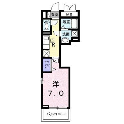 メゾンド・御領町 102【管理NO：1-027656401-01020】 ★家具家電は申し込み後に搬入します★ ★2026年10月上旬入居可能★の外観画像