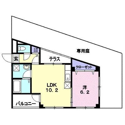 バ－ドレイク北山 102【管理NO：1-016270101-01020】 ★家具家電は申し込み後に搬入しますの外観画像