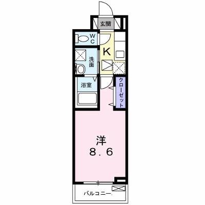 ヴィラ・サンセールⅡ 103【管理NO：1-024403801-01030】 ★家具家電は申し込み後に搬入しますの外観画像