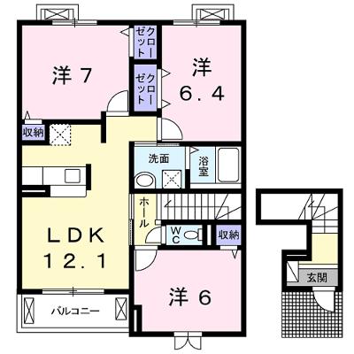 オレンジヒルズ 202【管理NO：1-022118501-02020】 ★家具家電は申し込み後に搬入します★ ★2026年08月下旬入居可能★の外観画像