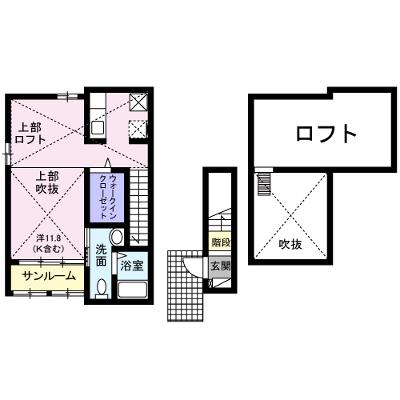 リバーサイド・メゾン 201【管理NO：1-020285401-02010】 ★家具家電は申し込み後に搬入します★ ★2026年09月中旬入居可能★の外観画像