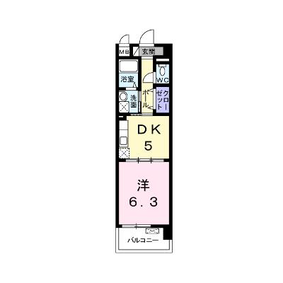 シカタ　シャンブレットⅠ 703【管理NO：1-018062001-07030】 ★家具家電は申し込み後に搬入します★の外観画像
