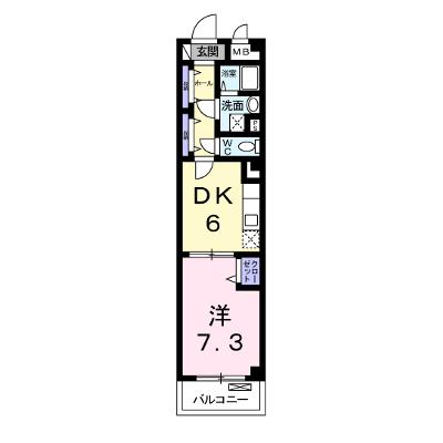 カランサ 203【管理NO：1-016018801-02030】 ★家具家電は申し込み後に搬入しますの外観画像