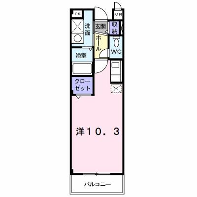 ジェルメ 105【管理NO：1-014268701-01040】 ★家具家電は申し込み後に搬入します★の外観画像
