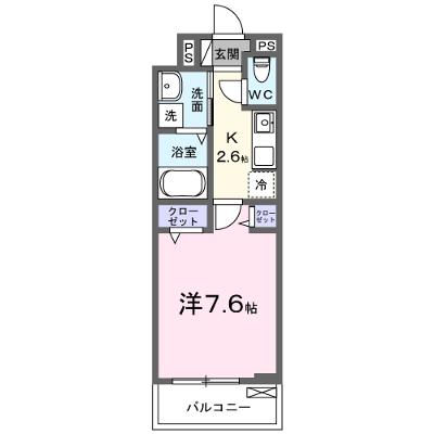 カーサ・ミニョン 203【管理NO：1-028547601-02030】 ★家具家電は申し込み後に搬入します★ ★2026年09月下旬入居可能★の外観画像