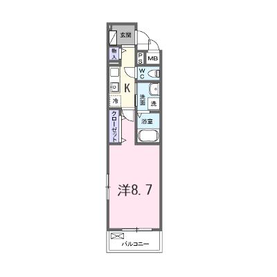 クレール蒼天 304【管理NO：1-028466801-03040】 ★家具家電は申し込み後に搬入します 2026年09月下旬入居可能の外観画像