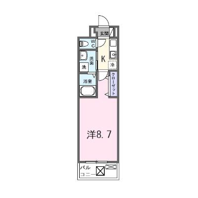 クレール蒼天 303【管理NO：1-028466801-03030】 ★家具家電は申し込み後に搬入します 2026年09月下旬入居可能の外観画像