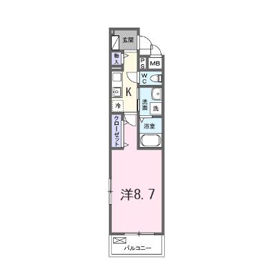 クレール蒼天 204【管理NO：1-028466801-02040】 ★家具家電は申し込み後に搬入します 2026年09月下旬入居可能の外観画像