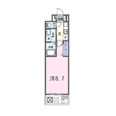 クレール蒼天 203【管理NO：1-028466801-02030】 ★家具家電は申し込み後に搬入します 2026年09月下旬入居可能の外観画像