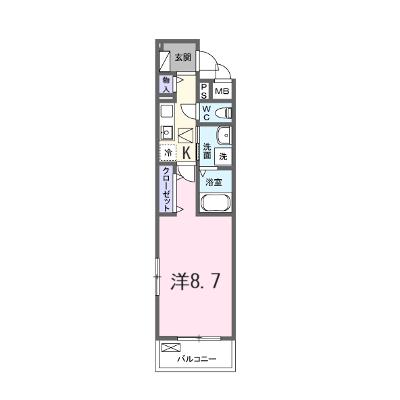 クレール蒼天 103【管理NO：1-028466801-01030】 ★家具家電は申し込み後に搬入します 2026年09月下旬入居可能の外観画像