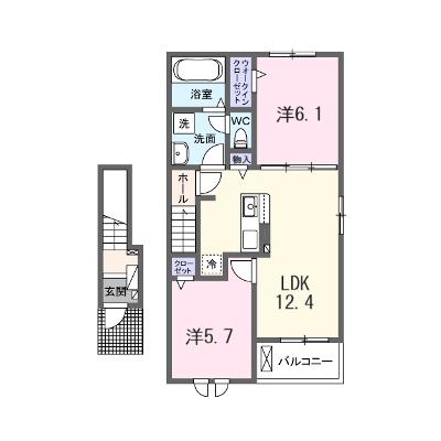 メゾン　ブリアン 203【管理NO：1-028431401-02030】 ★家具家電は申し込み後に搬入します★の外観画像