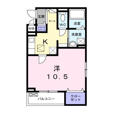 カルム　新久 101【管理NO：1-028364401-01010】 ★家具家電は申し込み後に搬入します★の外観画像