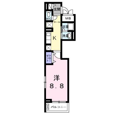 サピー日英Ⅲ 304【管理NO：1-028296101-03040】 ★家具家電は申し込み後に搬入します 2026年09月下旬入居可能の外観画像