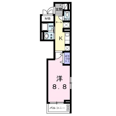 サピー日英Ⅲ 301【管理NO：1-028296101-03010】 ★家具家電は申し込み後に搬入します 2026年09月下旬入居可能の外観画像