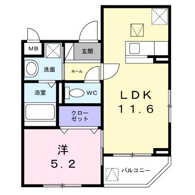 ソレイユ八条春日 101【管理NO：1-028237001-01010】 ★家具家電は申し込み後に搬入します★の外観画像