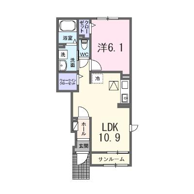ヴィラやす 103【管理NO：1-024968701-01030】 ★家具家電は申し込み後に搬入します 2026年07月中旬入居可能の外観画像