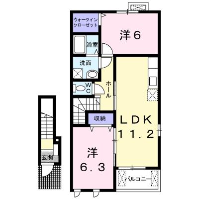 フォレスタ　２ 202【管理NO：1-017433301-02020】 ★家具家電は申し込み後に搬入します 2026年07月中旬入居可能の外観画像