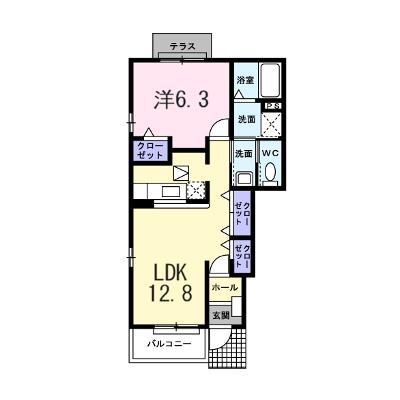 メゾン川勝Ⅰ 101【管理NO：1-013618402-01010】 2026年06月下旬入居可能の外観画像