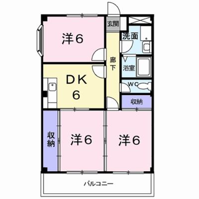パレ　アンソレイエ 302【管理NO：1-007767701-03020】 ★家具家電は申し込み後に搬入しますの外観画像