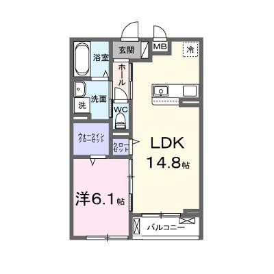 リヴァーサイド　ヴィラ 303【管理NO：1-027670301-03030】 ★家具家電は申し込み後に搬入しますの外観画像