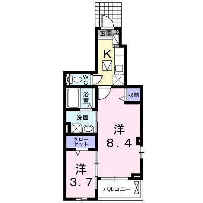 ラ　サクセション宝塚 101【管理NO：1-019049801-01010】 ★家具家電は申し込み後に搬入しますの外観画像