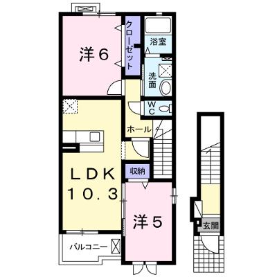 ヴィーヴルⅡ 203【管理NO：1-021923901-02030】 ★家具家電は申し込み後に搬入しますの外観画像