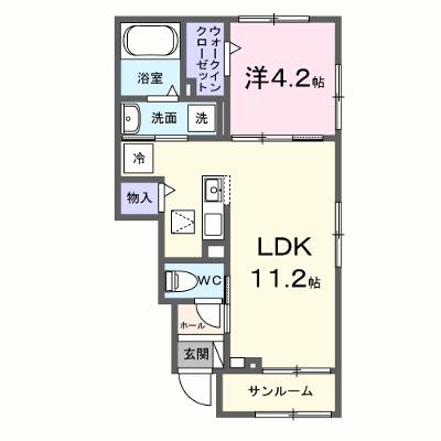 シェルエトワール 103【管理NO：1-028529901-01030】 ★家具家電は申し込み後に搬入します★ ★2026年10月下旬入居可能★の外観画像