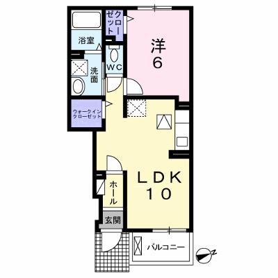 シャン・ド・プレールＢ 102【管理NO：1-024395102-01020】 ★家具家電は申し込み後に搬入します 2026年07月下旬入居可能の外観画像
