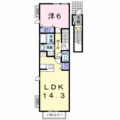 メゾン・ド・リアンⅥ 206【管理NO：1-016223302-02060】 ★家具家電は申し込み後に搬入します★ ★2026年10月下旬入居可能★の外観画像