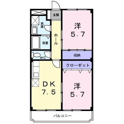 ドミール加佐 303【管理NO：1-007158701-03030】 ★家具家電は申し込み後に搬入しますの外観画像