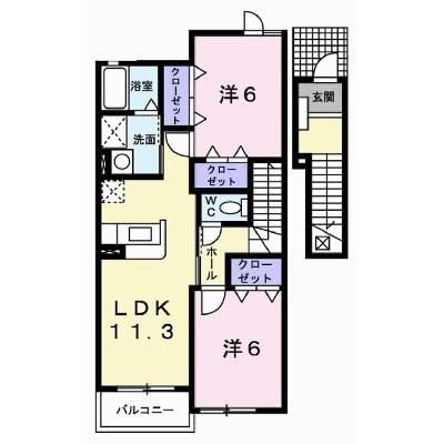 ヴィエルジュ 202【管理NO：1-013590401-02020】 ★家具家電は申し込み後に搬入しますの外観画像
