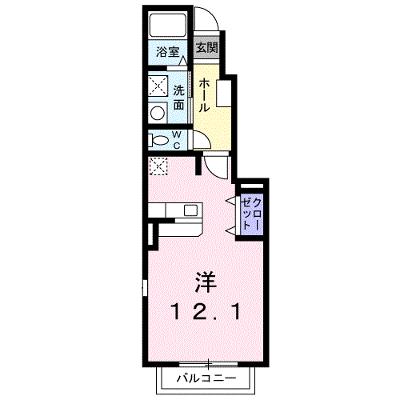 エスターブレＡ 103【管理NO：1-013392001-01030】 ★家具家電は申し込み後に搬入しますの外観画像
