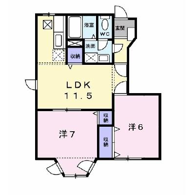 グレースガーデンⅠ 103【管理NO：1-007315501-01030】 ★家具家電は申し込み後に搬入しますの外観画像