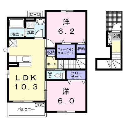 パン　リーヴル 202【管理NO：1-026226501-02020】 ★家具家電は申し込み後に搬入しますの外観画像