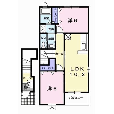 エレガンシア 202【管理NO：1-012807001-02020】 ★家具家電は申し込み後に搬入しますの外観画像
