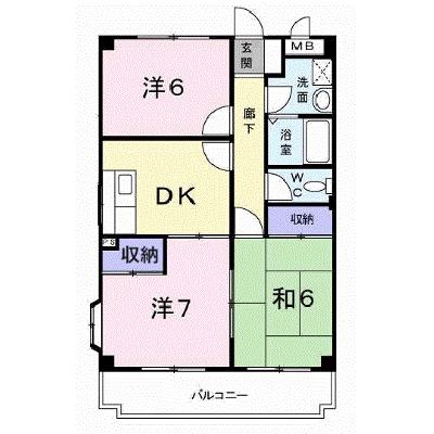 ＭＡＮＳＩＯＮ　ＬＯＴＵＳ 203【管理NO：1-005124101-02030】 ★家具家電は申し込み後に搬入しますの外観画像