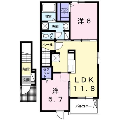 グラン　フィオーレＢ 204【管理NO：1-024207902-02040】 ★家具家電は申し込み後に搬入しますの外観画像