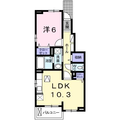 カルムメゾンⅡ 103【管理NO：1-018845901-01030】 ★家具家電は申し込み後に搬入しますの外観画像