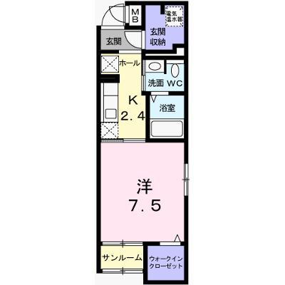 ワイズ　オブリガート 101【管理NO：1-017702901-01010】 ★家具家電は申し込み後に搬入します★の外観画像