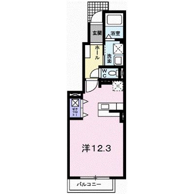 メゾン・カルムⅠ 101【管理NO：1-014976601-01010】 ★家具家電は申し込み後に搬入しますの外観画像