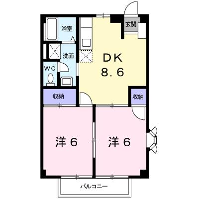 エスポワール御立Ｂ 201【管理NO：1-003868801-02010】 ★家具家電は申し込み後に搬入します★の外観画像