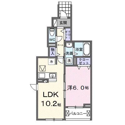クレシェント 103【管理NO：1-027894801-01030】 ★家具家電は申し込み後に搬入します★ ★2026年11月上旬入居可能★の外観画像