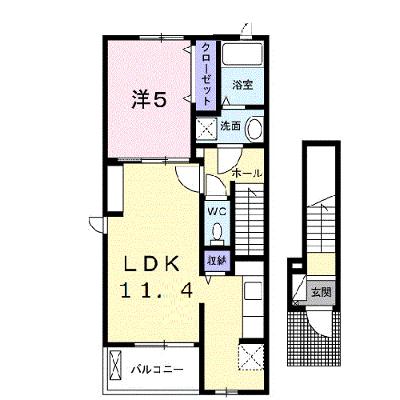 ヴァンベールⅠ 201【管理NO：1-025837001-02010】 ★家具家電は申し込み後に搬入します 2026年08月中旬入居可能の外観画像